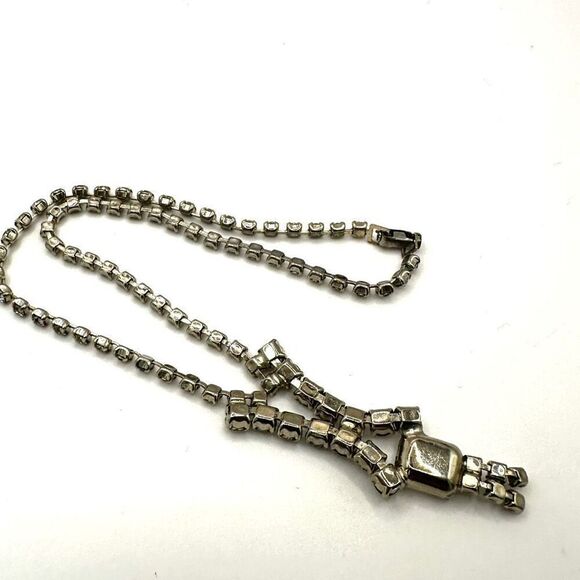 Rhinestone necklace - Picture 3 of 9